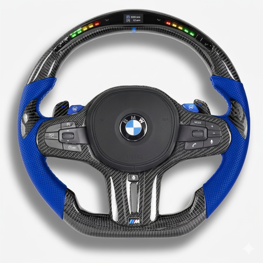 Custom BMW G Series Carbon Fiber Steering Wheel