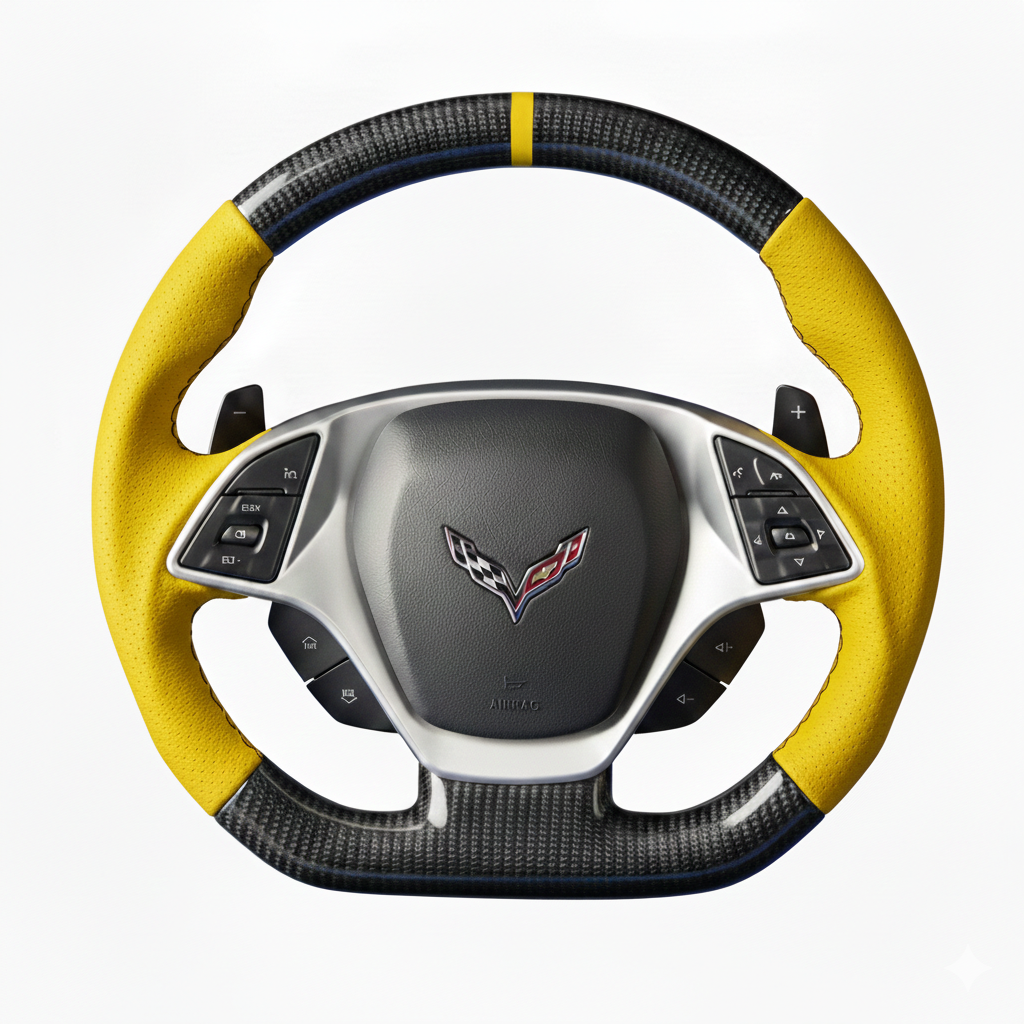 Custom Corvette C7 (2005-2013) Carbon Fiber Steering Wheel