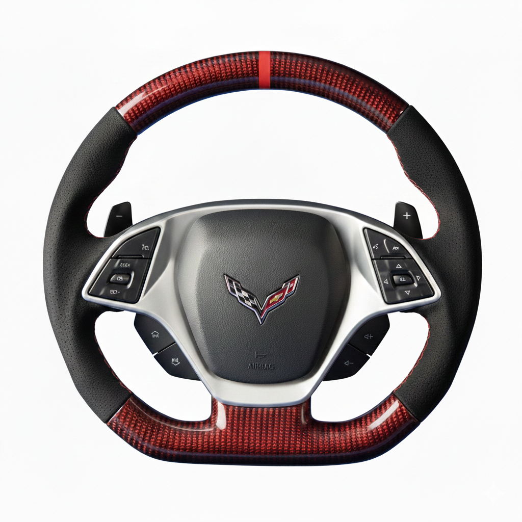 Custom Corvette C7 (2005-2013) Carbon Fiber Steering Wheel