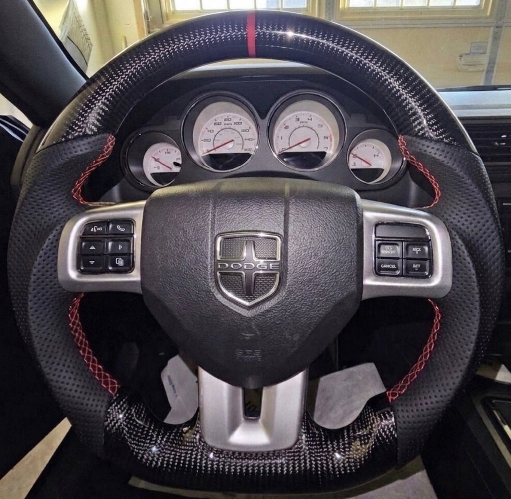 Dodge Charger/Challanger/Durango/Cherokee (2011-2014) Carbon Fiber Steering Wheel