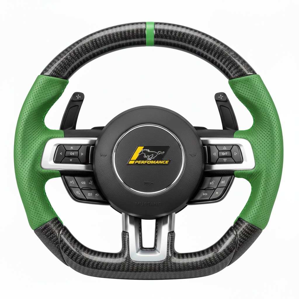 Custom Ford Mustang (2015-2023) Carbon Fiber Steering Wheel
