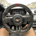 Ford Mustang (2015-2017) Carbon Fiber Steering Wheel W/Thumb Grips And Trim Pieces