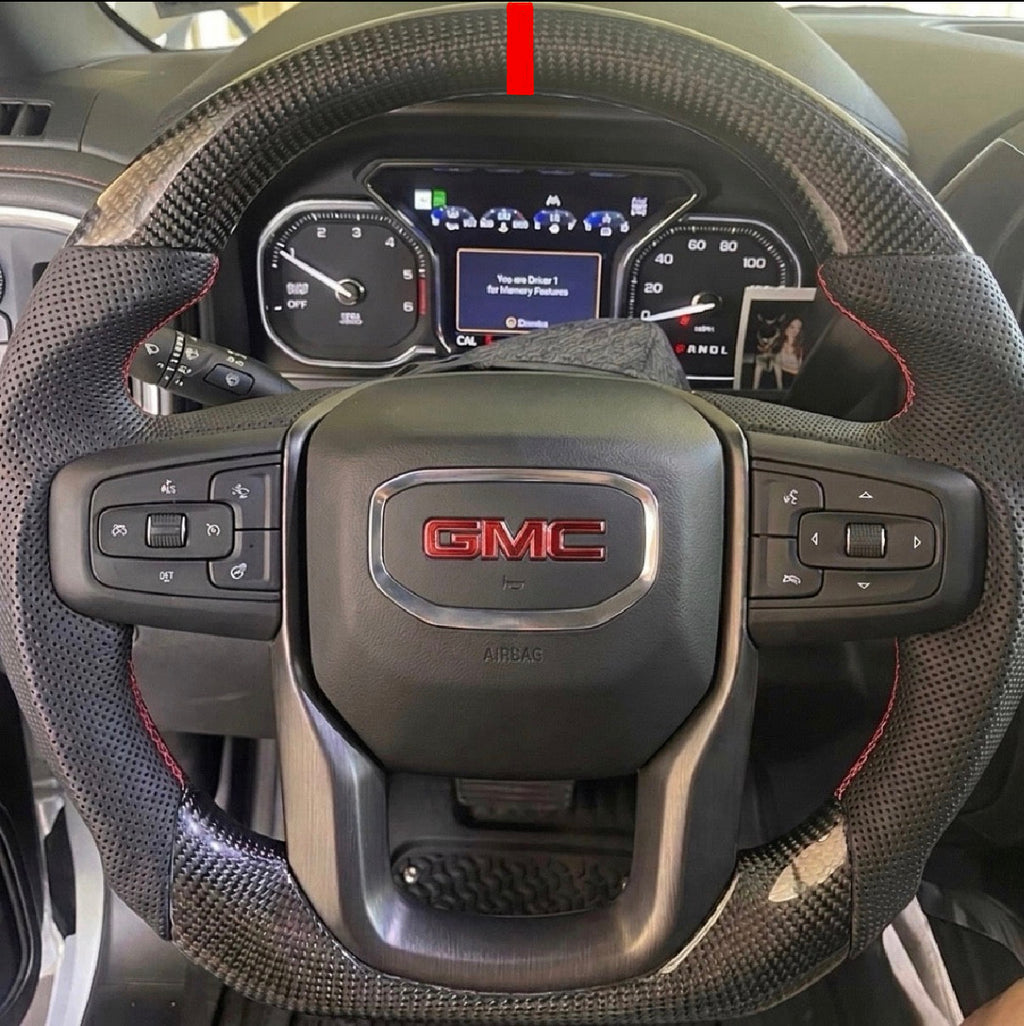 GMC Sierra (2019-2026) 1500/2500/3500 Carbon Fiber Steering Wheel