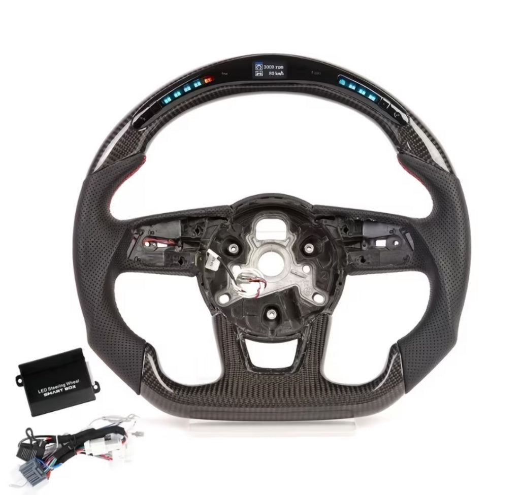 Audi (2017-2025) LED Carbon Fiber Steering Wheel