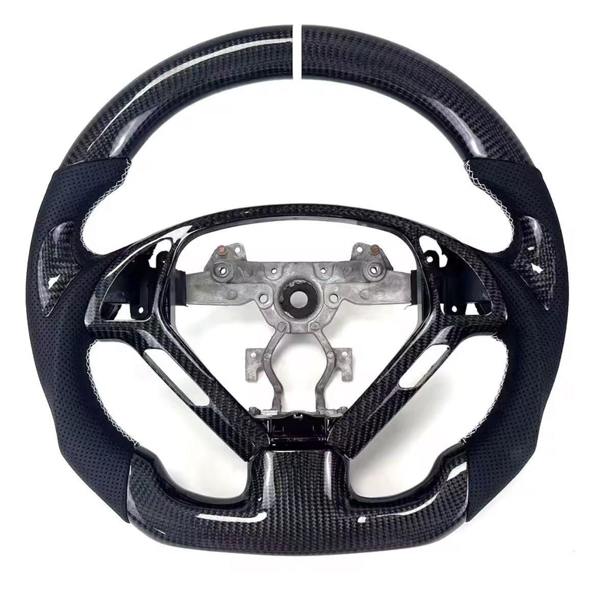INFINITI G35/G37/Q40 (2007-2015) Carbon Fiber Steering Wheel W/Thumb Grips and Trim Piece