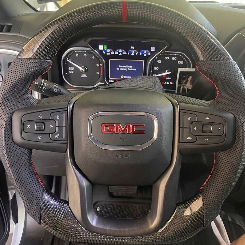 GMC Sierra (2019-2026) 1500/2500/3500 Carbon Fiber Steering Wheel