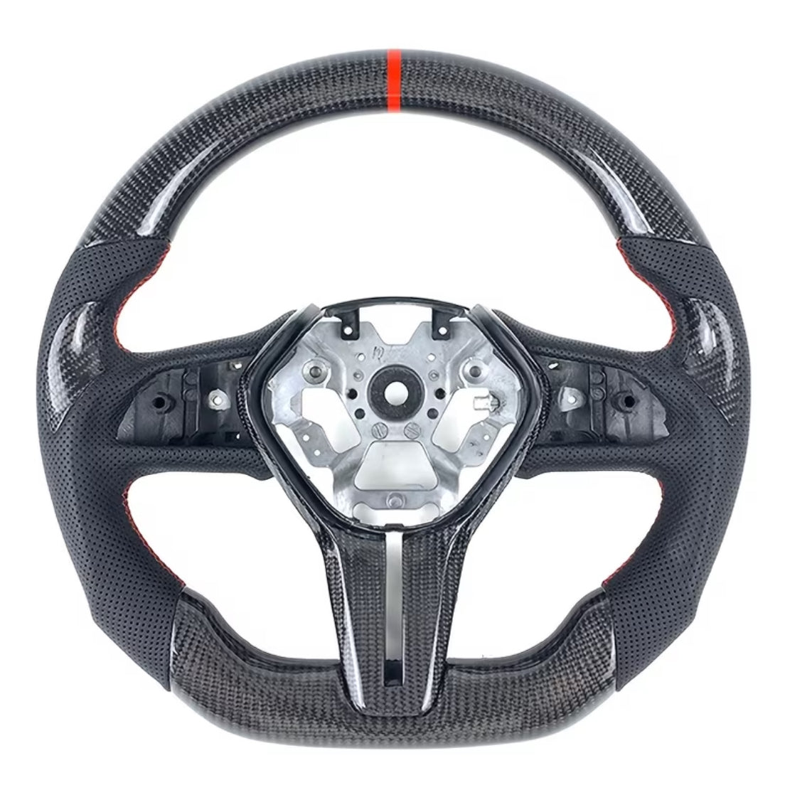 INFINITI Q50/Q60 (2018-2024) Carbon Fiber Steering Wheel W/Thumb Grips And Trim Piece