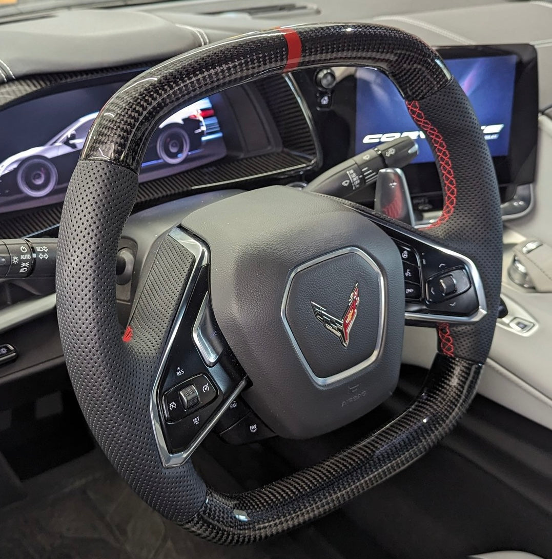 Corvette C8 (2020-2026) Carbon Fiber Steering Wheel