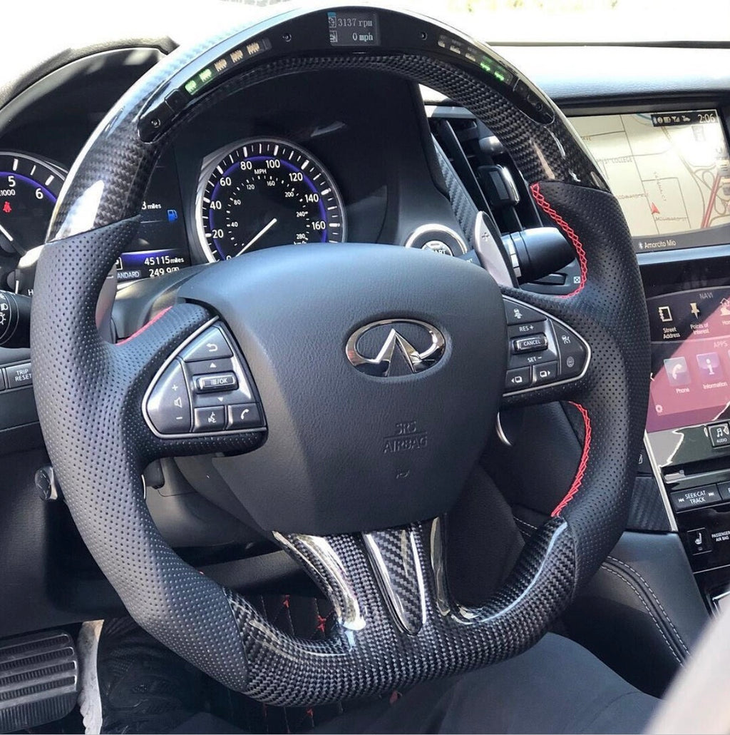 INFINITI Q50 (2014-2017) LED Carbon Fiber Steering Wheel