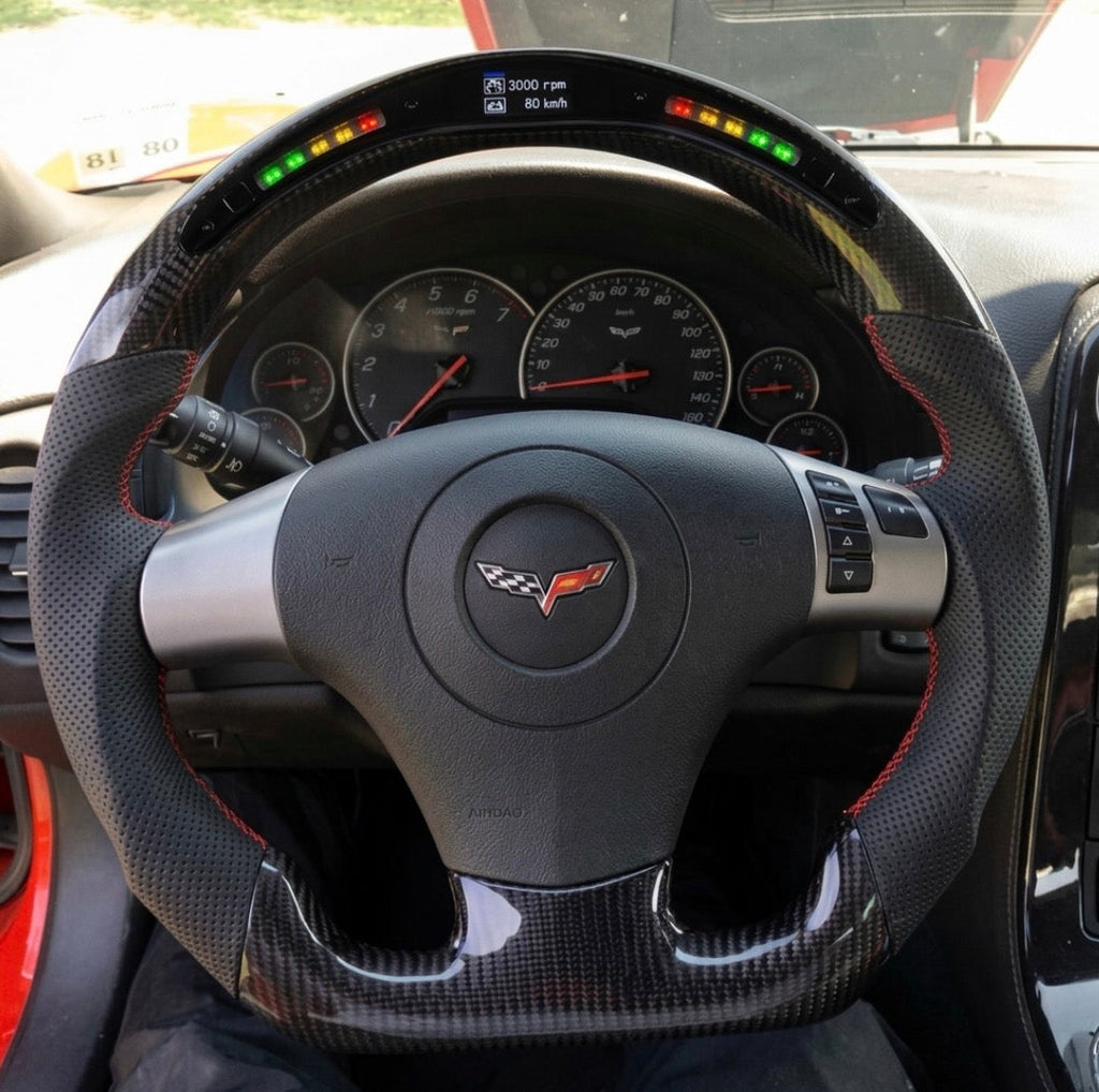 Corvette C6 (2005-2013) LED Carbon Fiber Steering Wheel