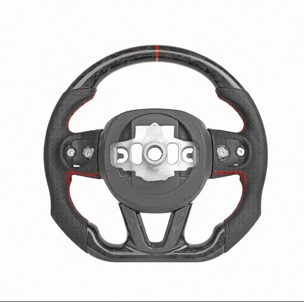 Dodge Charger/Challenger (2015-2023)/ Durango/Jeep Cherokee (2014-2023) FORGED Carbon Fiber Steering Wheel