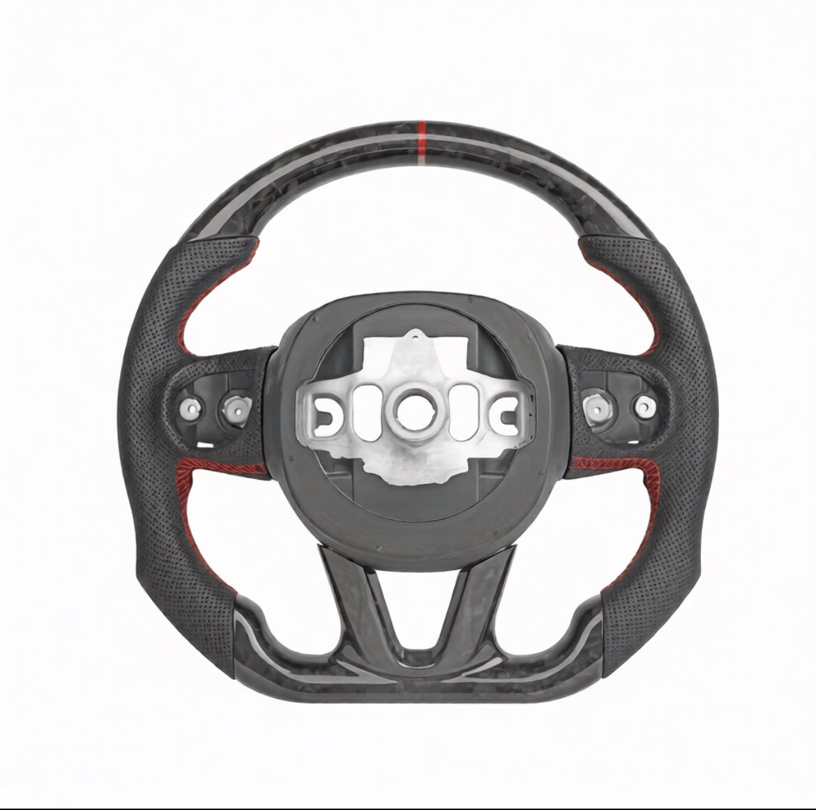 Dodge Charger/Challenger (2015-2023)/ Durango/Jeep Cherokee (2014-2023) FORGED Carbon Fiber Steering Wheel W/Trim Piece