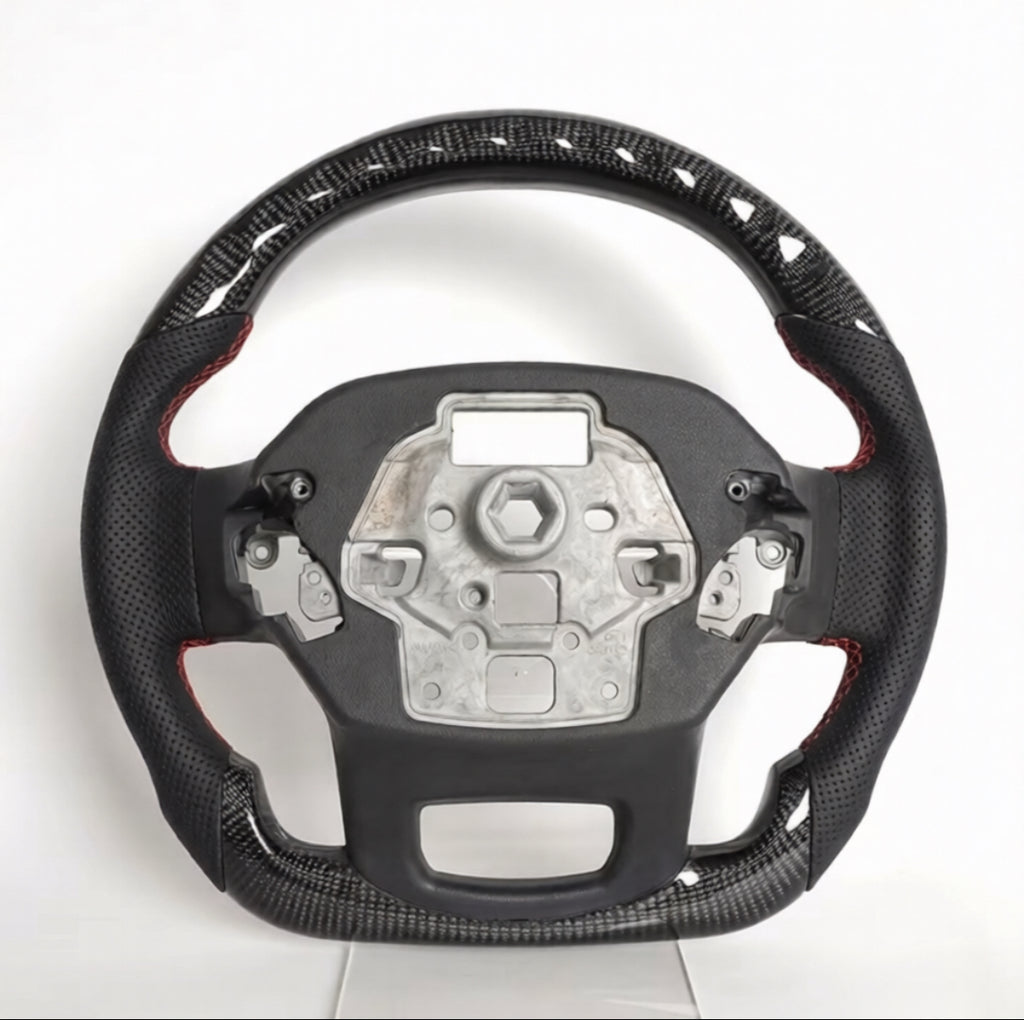 Ford F-150/F-250/F-350 (2021-2026) LED Carbon Fiber Steering Wheel
