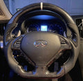 INFINITI G35/G37/Q40 (2007-2015) Carbon Fiber Steering Wheel W/Thumb Grips and Trim Piece