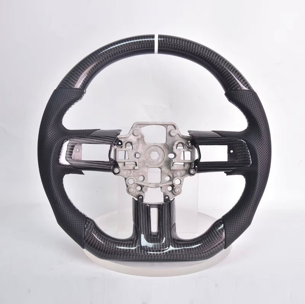 Ford Mustang (2018-2023) Carbon Fiber Steering Wheel W/Trim Piece