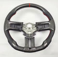 Ford Mustang (2012-2014) Carbon Fiber Steering Wheel W/Thumb Grips And Trim Piece