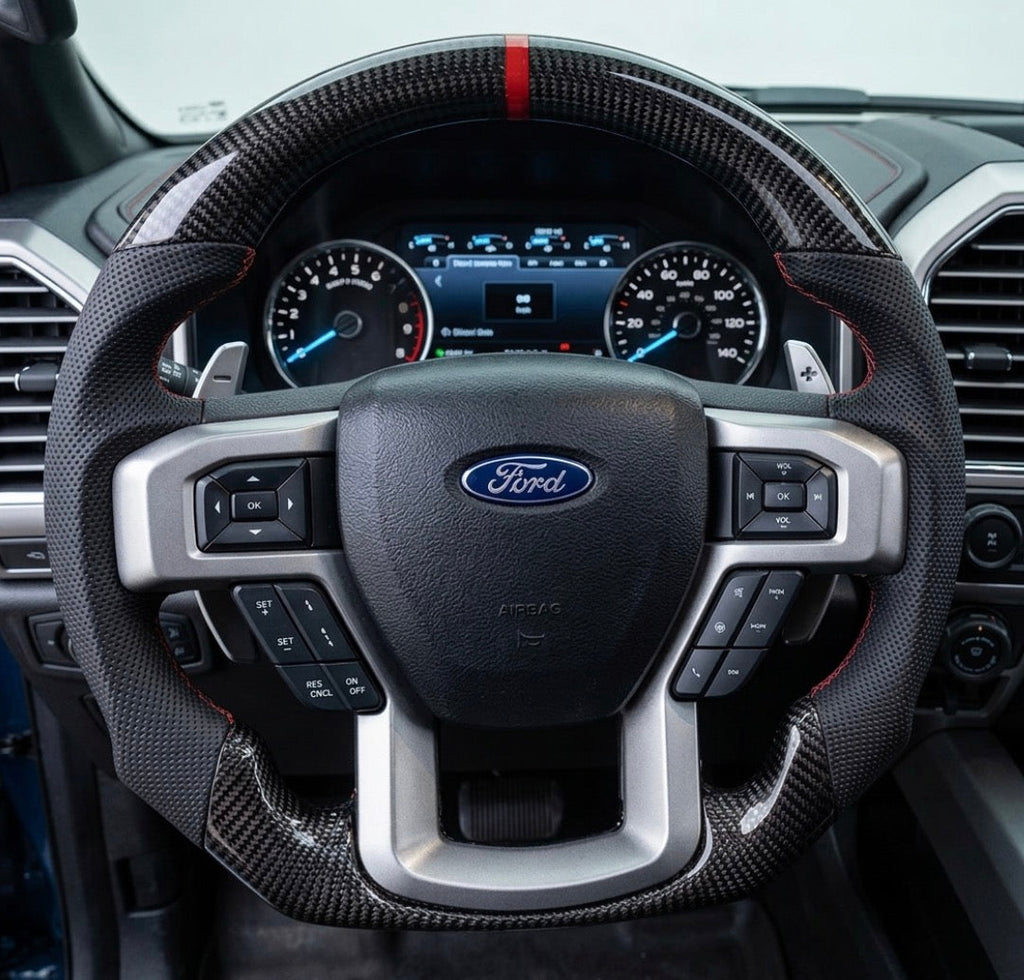 Ford F-150/F-250/F-350 (2015-2020) HEATED Carbon Fiber Steering Wheel