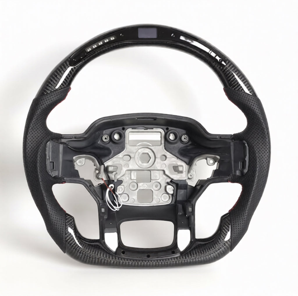 Ford F-150/F-250/F-350 (2021-2026) LED Carbon Fiber Steering Wheel