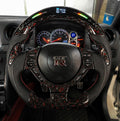 Nissan GTR (2007-2016) FORGED LED Carbon Fiber Steering Wheel W/Trim Piece