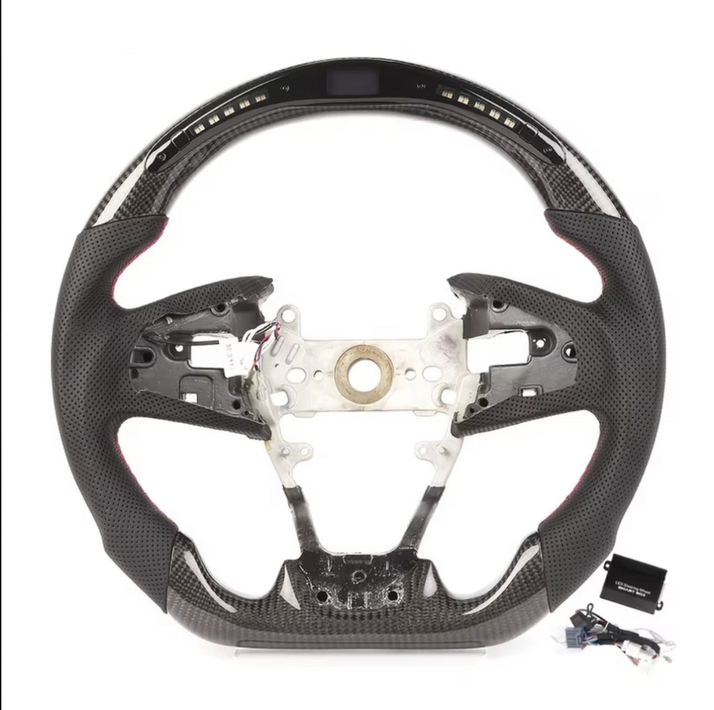 Honda Civic (2016-2021) LED Carbon Fiber Steering Wheel