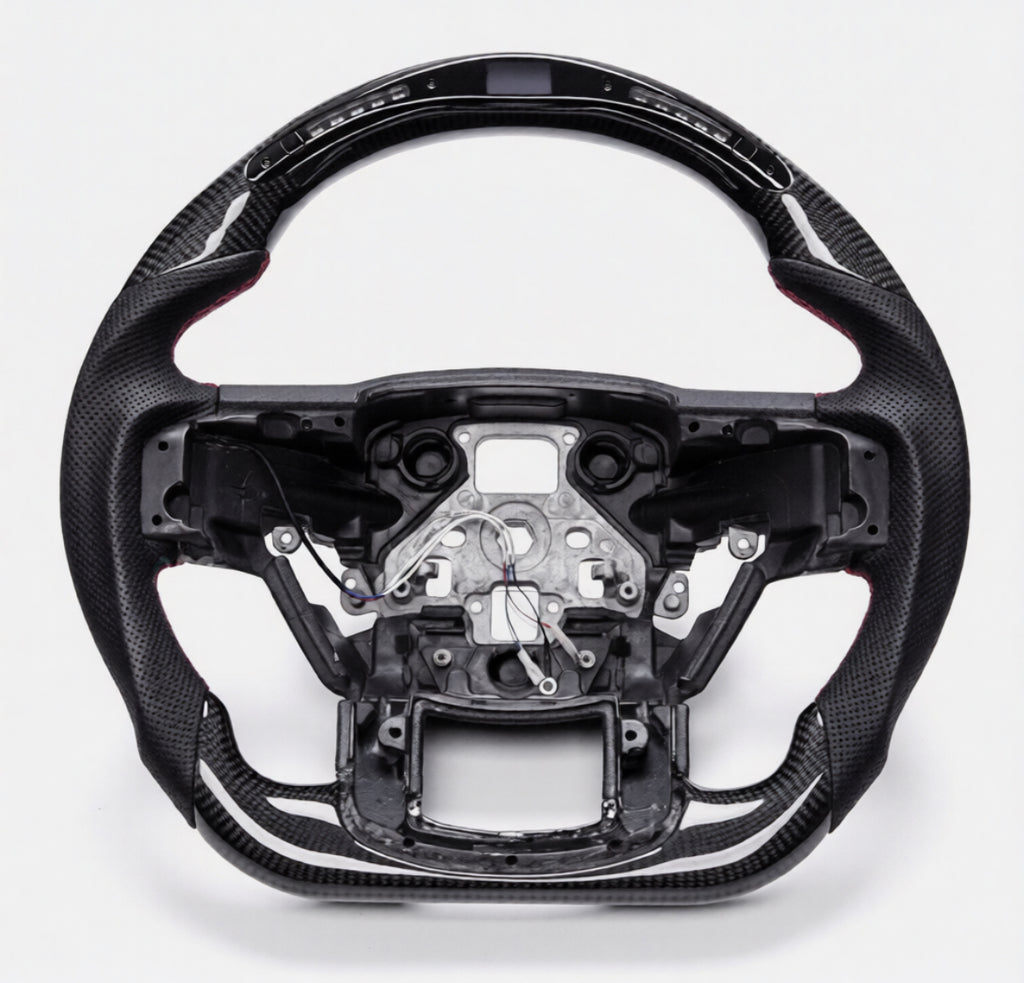 Ford F-150/F-250/F-350 (2015-2020) LED Carbon Fiber Steering Wheel