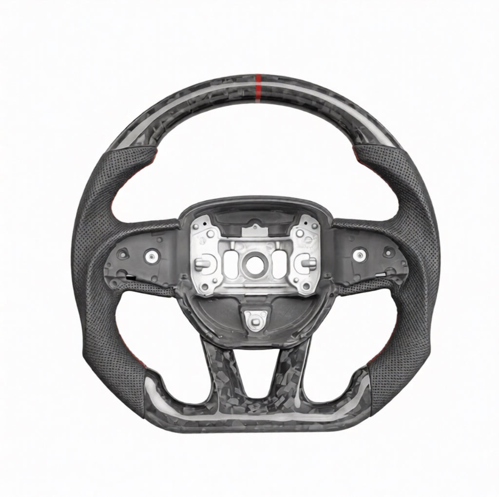 Dodge Charger/Challenger (2015-2023)/ Durango/Jeep Cherokee (2014-2023) FORGED Carbon Fiber Steering Wheel