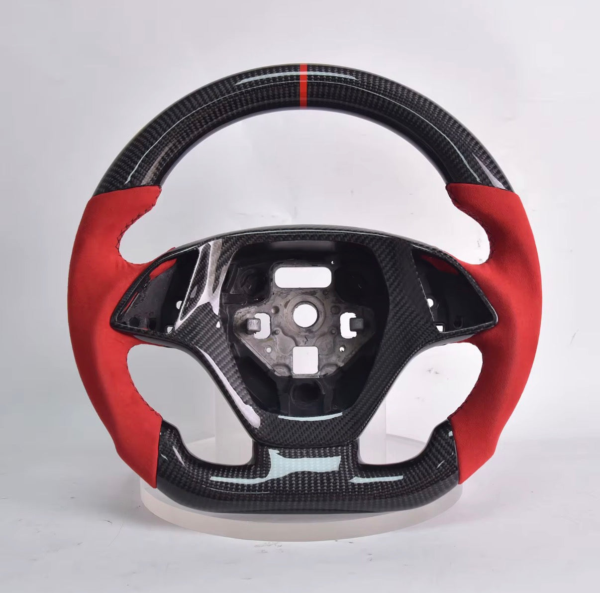 Corvette C7 (2014-2019) Carbon Fiber Steering Wheel W/Trim piece And Alcantara Grips