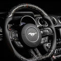 Ford Mustang (2018-2023) FORGED Carbon Fiber Steering Wheel W/Thumb Grips