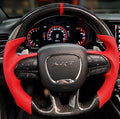 Dodge Charger/Challenger (2015-2023)/ Durango/Jeep Cherokee (2014-2023) Carbon Fiber Steering Wheel W/Trim Piece