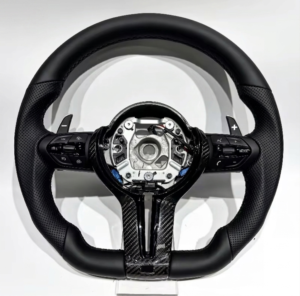 BMW F30 Nappa Leather Steering Wheel W/Trim Piece And Paddle Shifters
