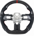 Ford Mustang (2018-2023) Carbon Fiber Steering Wheel W/Trim Piece And Thumb Grips