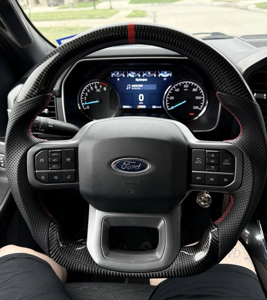 Ford F-150/F-250/F-350 (2021-2026) Carbon Fiber Steering Wheel