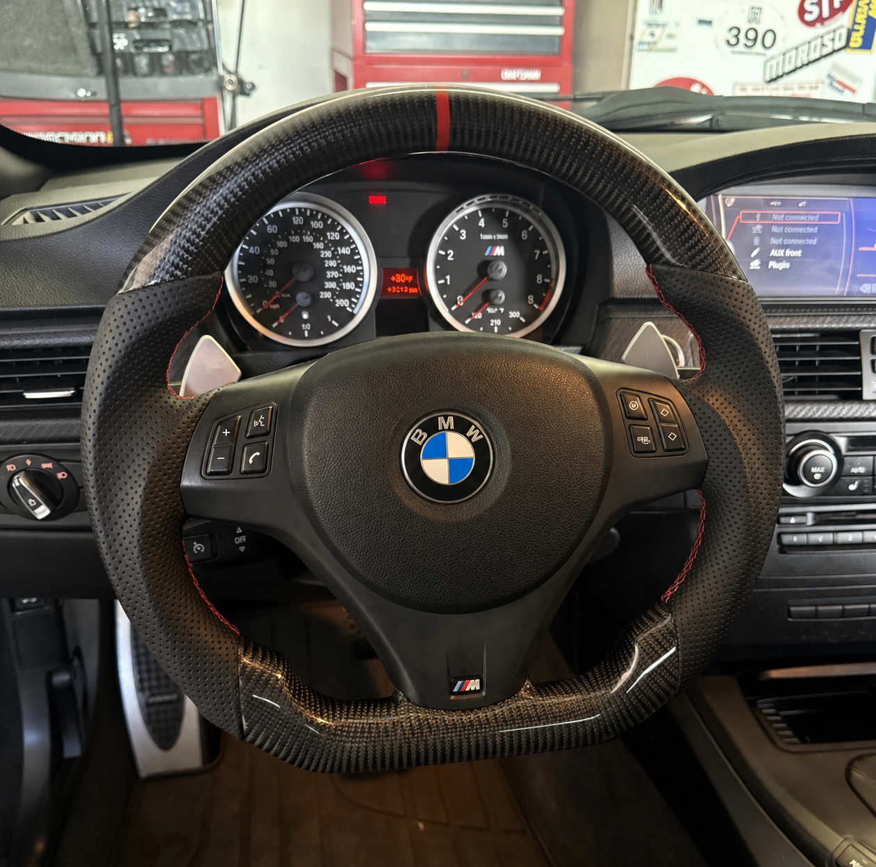 BMW E9X Carbon Fiber Steering Wheel