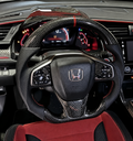 Honda Civic (2016-2021) Carbon Fiber Steering Wheel W/Trim Piece