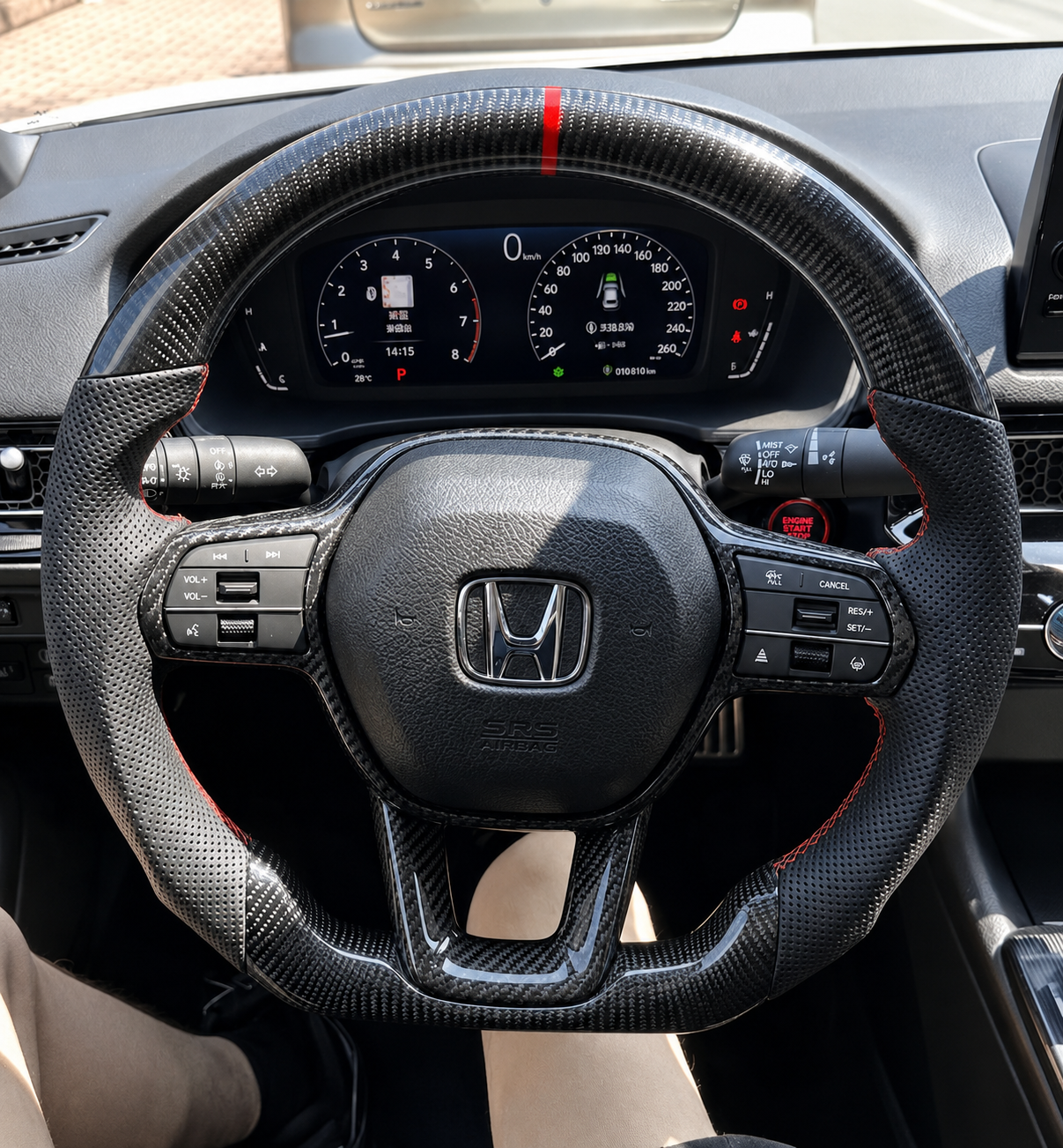 Honda Accord (2023-2026) Carbon Fiber Steering Wheel W/Trim Piece