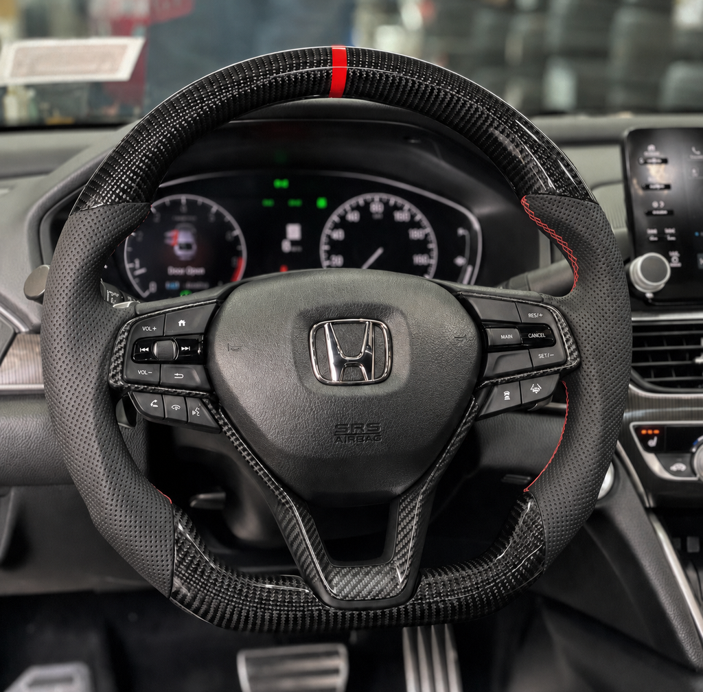 Honda Accord (2018-2022) Carbon Fiber Steering Wheel W/Trim Piece