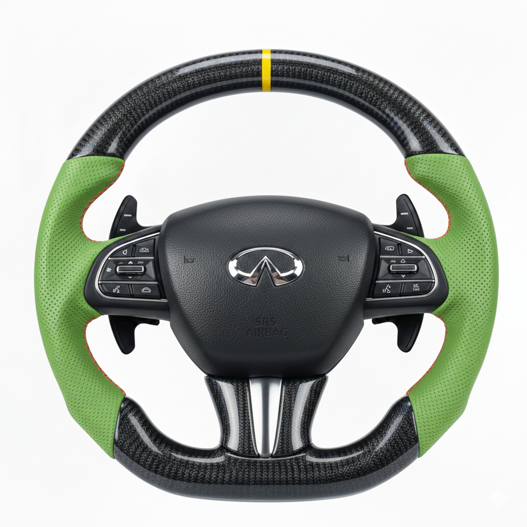 Custom INFINITI Q50/Q60 (2014-2024) Carbon Fiber Steering Wheel