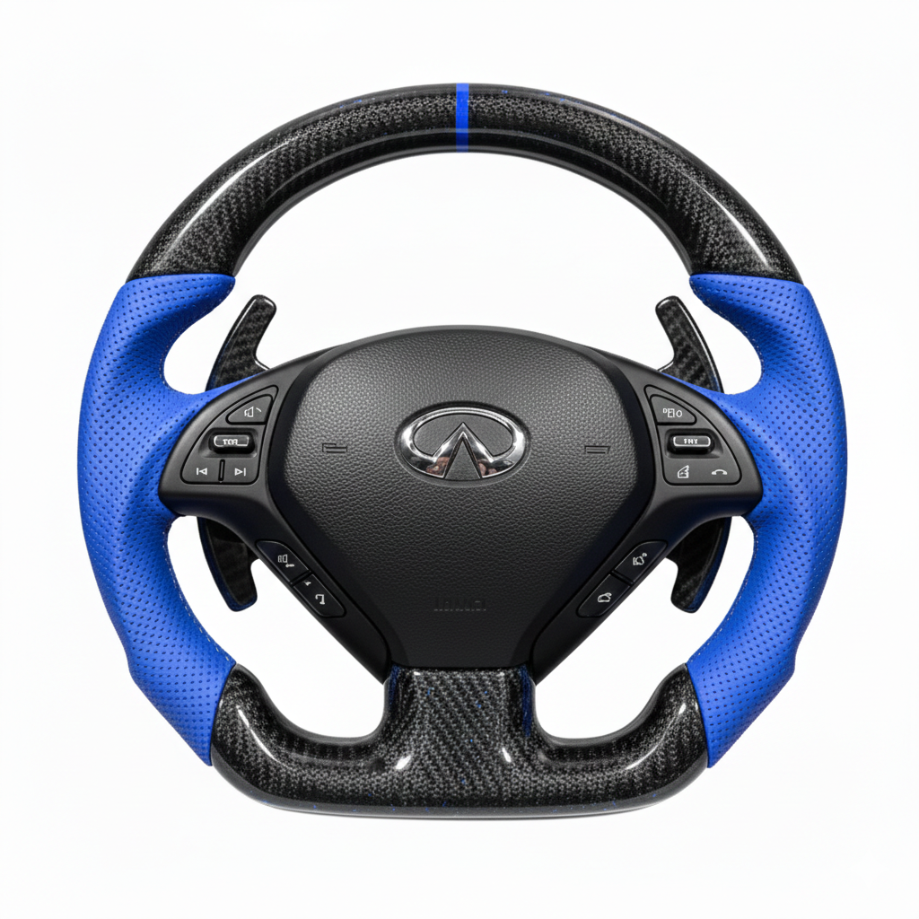 Custom INFINITI G35/G37/Q40 (2007-2015) Carbon Fiber Steering Wheel