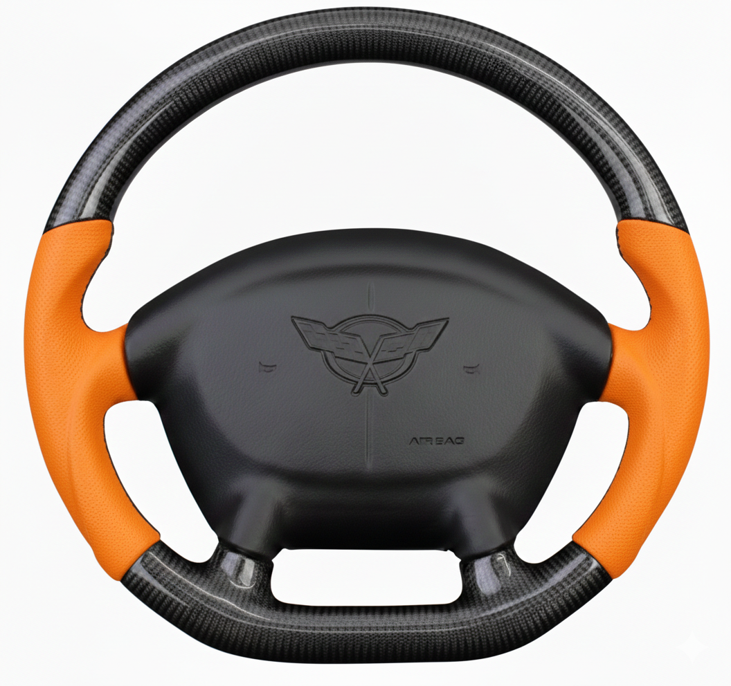 Custom Corvette C5 (1997-2004) Carbon Fiber Steering Wheel