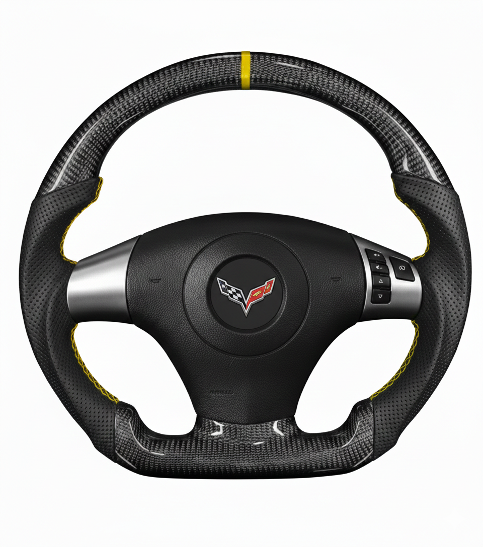 Custom Corvette C6 (2005-2013) Carbon Fiber Steering Wheel