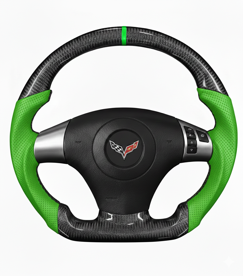 Custom Corvette C6 (2005-2013) Carbon Fiber Steering Wheel