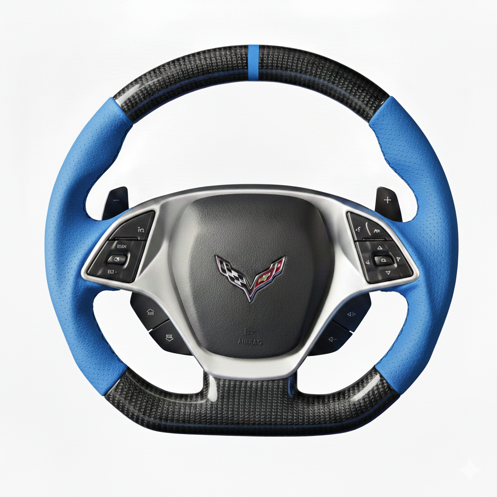 Custom Corvette C7 (2005-2013) Carbon Fiber Steering Wheel