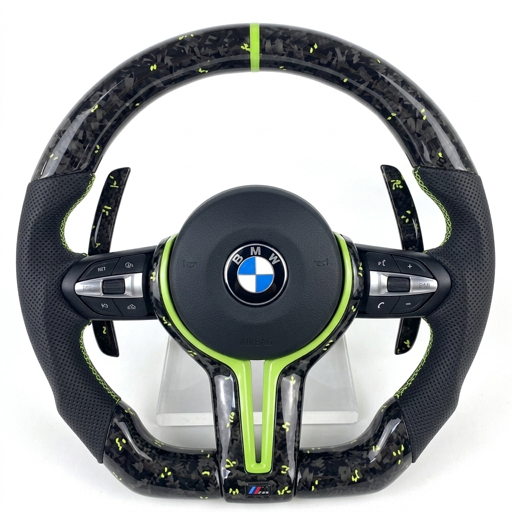 Custom BMW F Series Carbon Fiber Steering Wheel