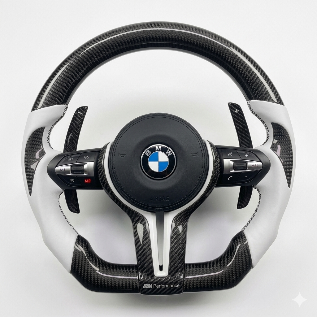 Custom BMW F Series Carbon Fiber Steering Wheel
