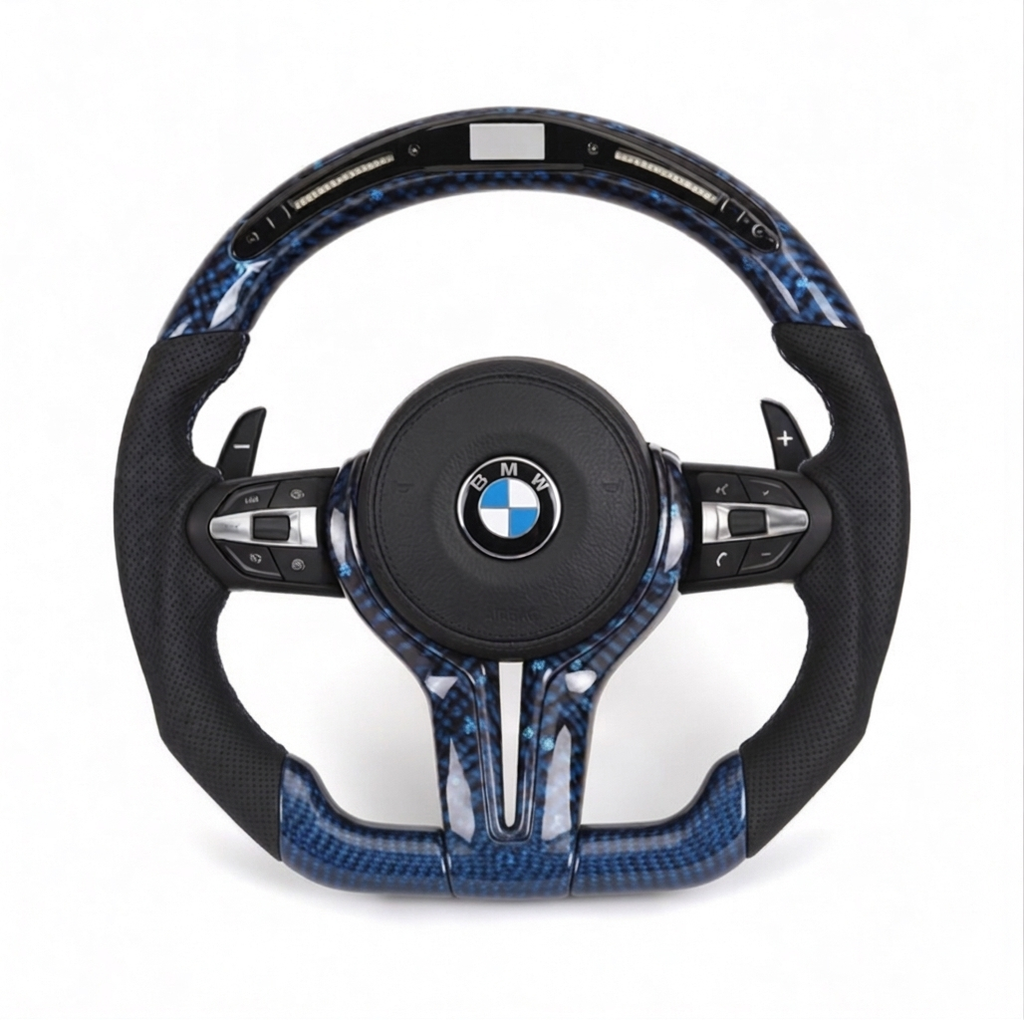 Custom BMW F Series Carbon Fiber Steering Wheel
