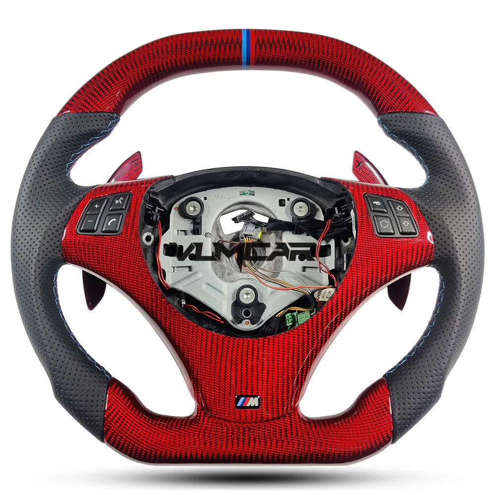 Custom BMW E9X Series Carbon Fiber Steering Wheel