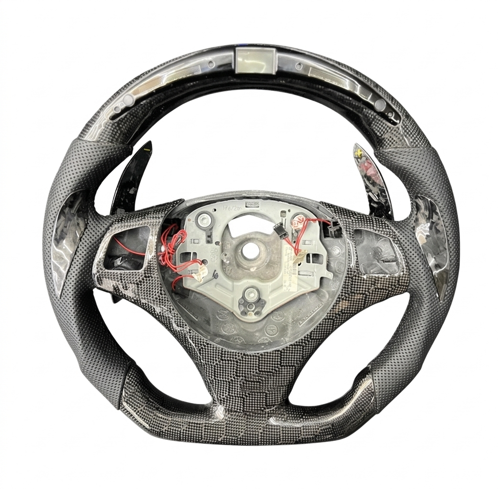Custom BMW E9X Series Carbon Fiber Steering Wheel